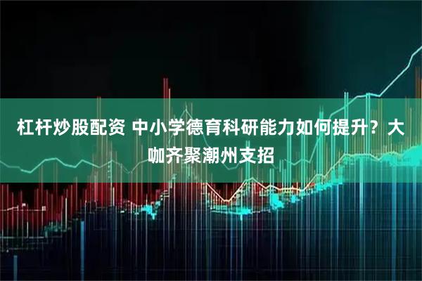 杠杆炒股配资 中小学德育科研能力如何提升？大咖齐聚潮州支招